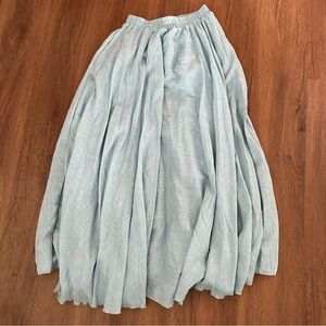 Blue cotton skirt